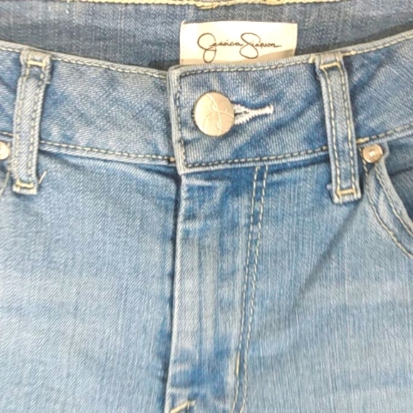 JESSICA SIMPSON ROLLED CROP SKINNY JEANS SIZE 8 - Picture 4 of 14